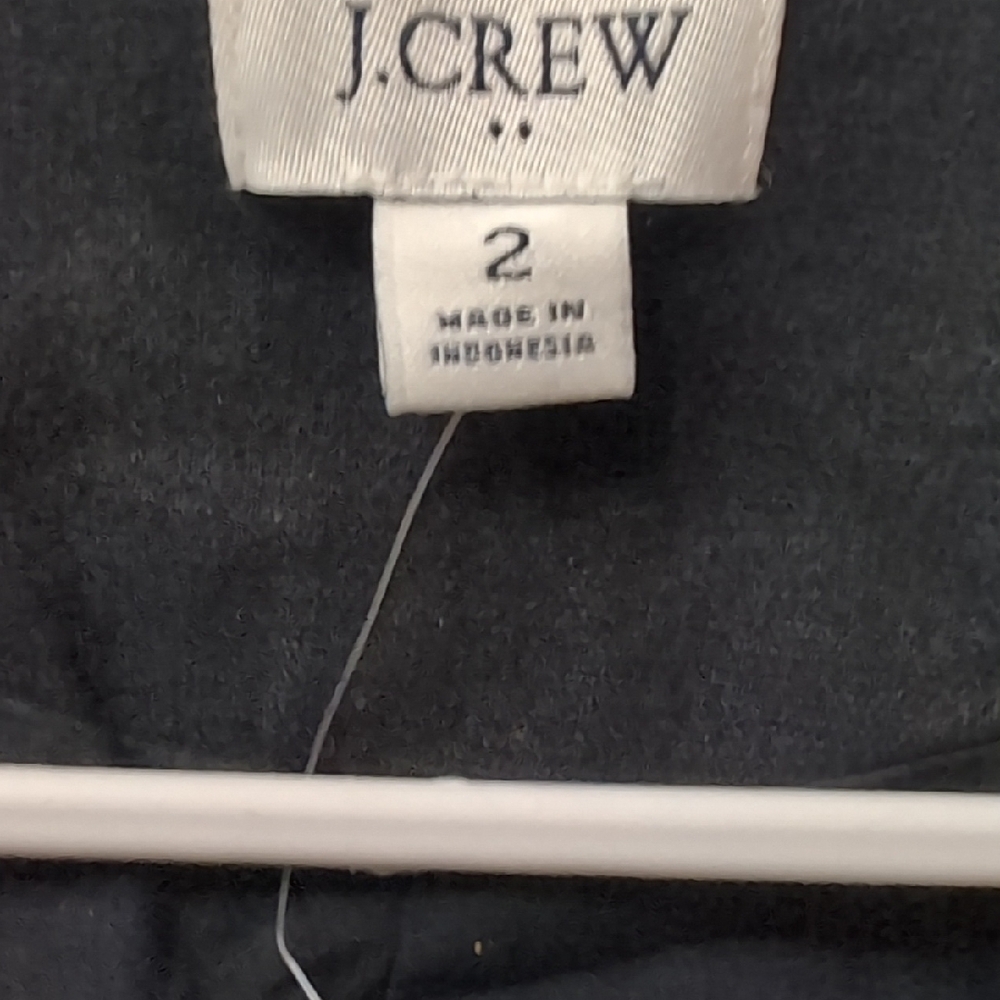 J Crew Women's Black Linen Button Down Front Vest Size 2 NWT - Picture 2 of 9